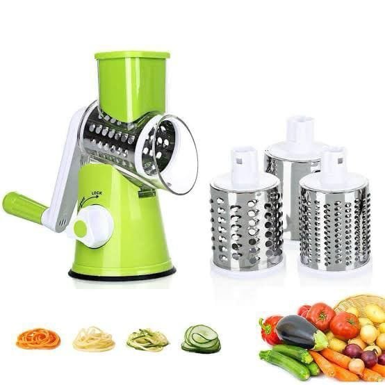 Multifunctional Rotary Drum Vegetable Cutter & Grater