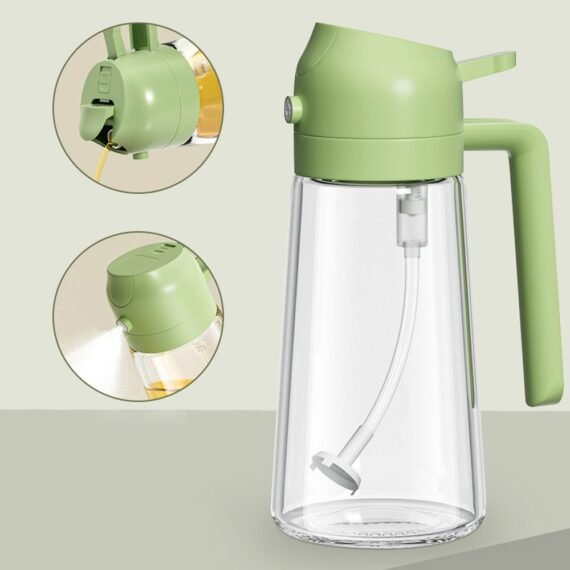 2-in-1 Oil Sprayer Bottle 400ml | Kitchen Oil Dispenser & Sprayer